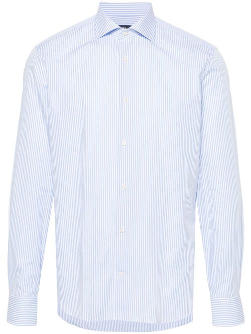 Striped cotton shirt - Blue