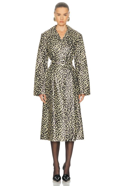 Jil Sander MANTEL in Canvas Beige - Cream,Black. 38 also