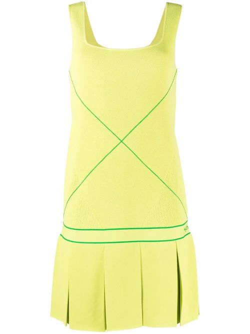 Sleeveless Drop-Waist Tennis Dress — Yellow