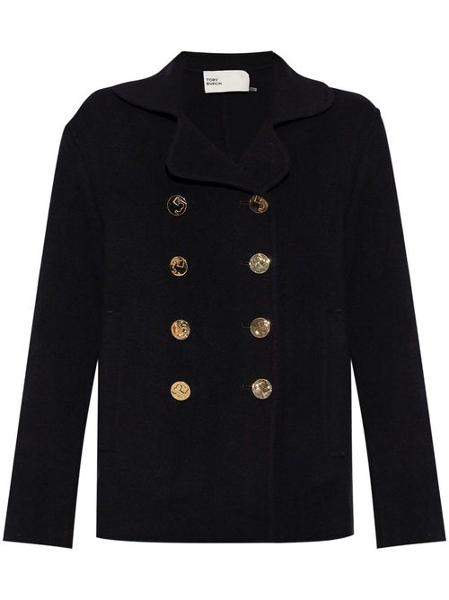 Wool peacoat - Black