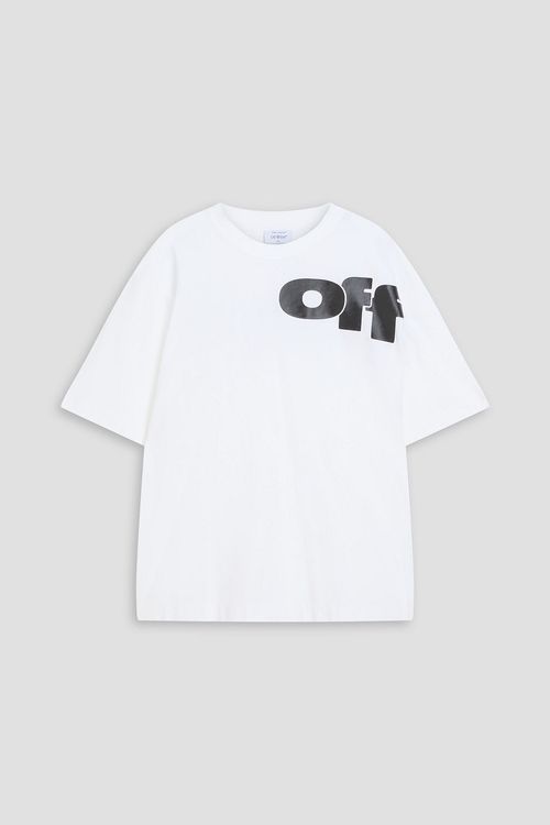 Printed cotton-jersey T-shirt - White - M