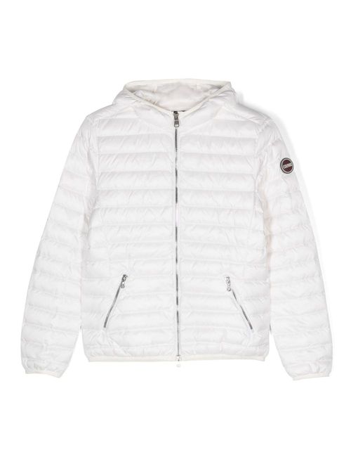 Hooded padded jacket - White