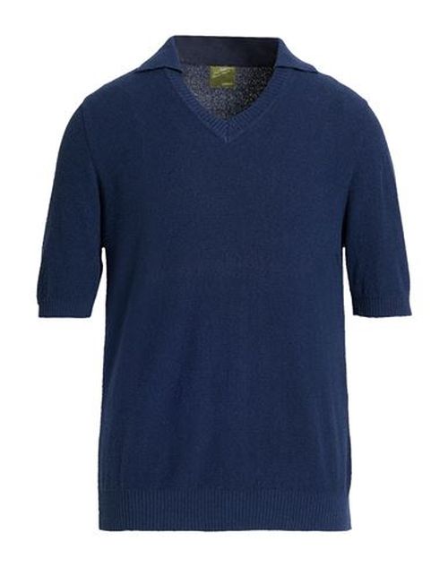 Man Sweater Navy Size L Cotton, Nylon