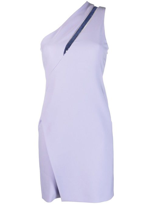 Sequin-embellished mini dress - Purple