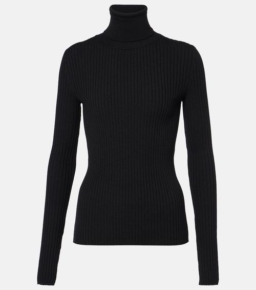 Wool-blend turtleneck sweater