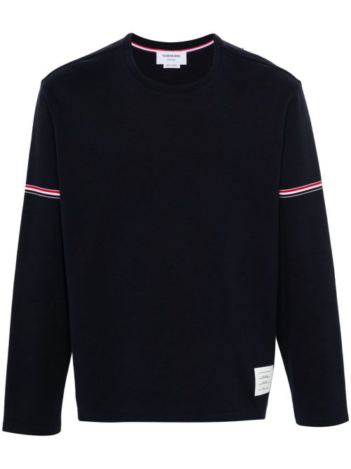 RWB stripe cotton T-shirt - Blue