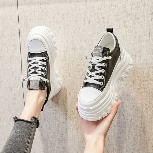 Small White Shoes Women S Sneakers Net Red Daddy Spring New Breathable Casual All Match Thick Bottom Inner Increase