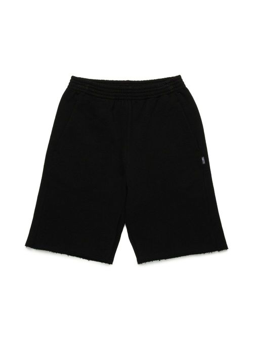 Cotton track shorts - Black