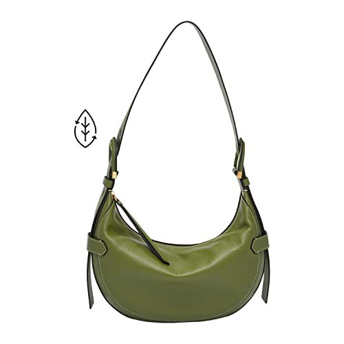 Fossil Women's Harwell Leather Hobo Purse Handbag