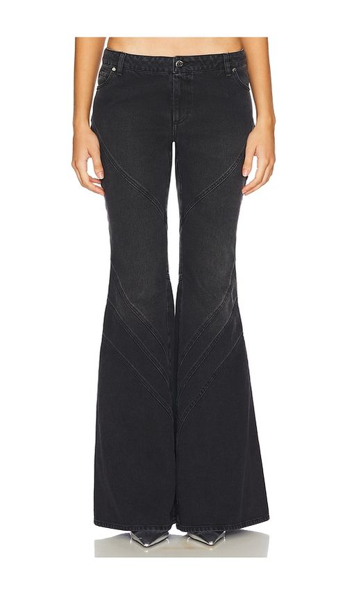 Santa Brands Flared Jeans in Black. - L also in