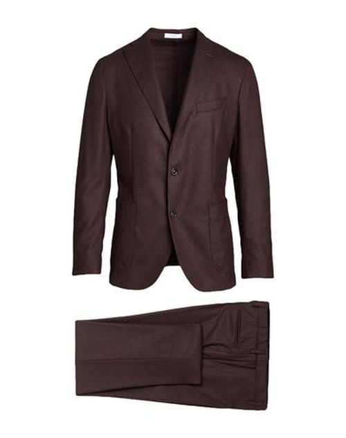 Man Suit Burgundy Size 40 Virgin Wool
