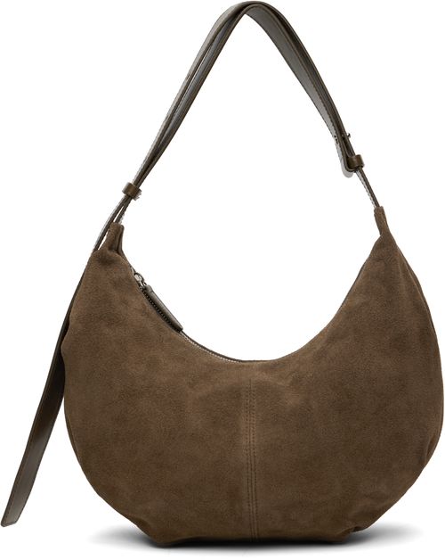 Brown Ht Suede Shoulder Bag
