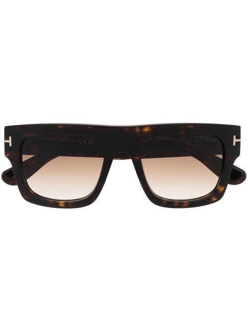 Men's Tom Ford Fausto Ft0711 52F Sunglasses in Havana | Size 53
