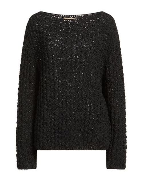 Woman Sweater Black Size 4 Cotton, Polyamide, Polyester