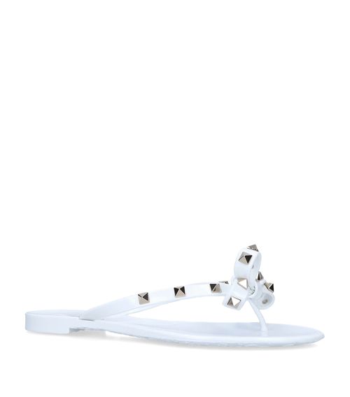 Knotted Rockstud Flip Flops