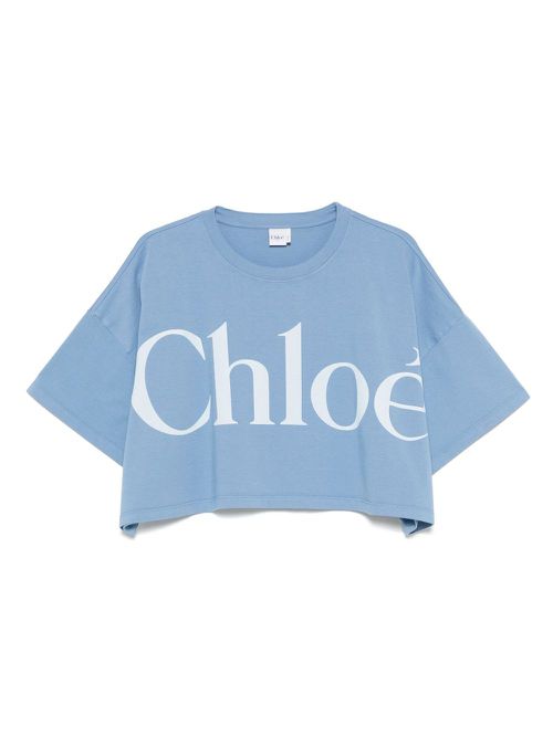 Logo-print T-shirt - Blue
