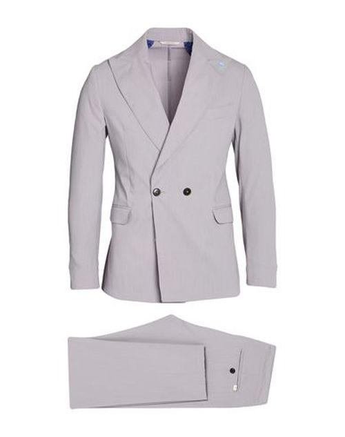 Man Suit Light grey Size 34 Polyester, Viscose, Elastane