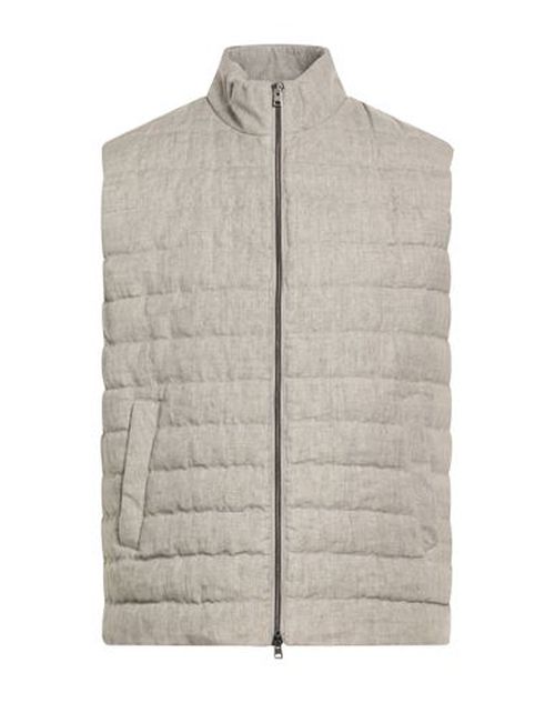 Man Vest Light grey Size 42 Linen