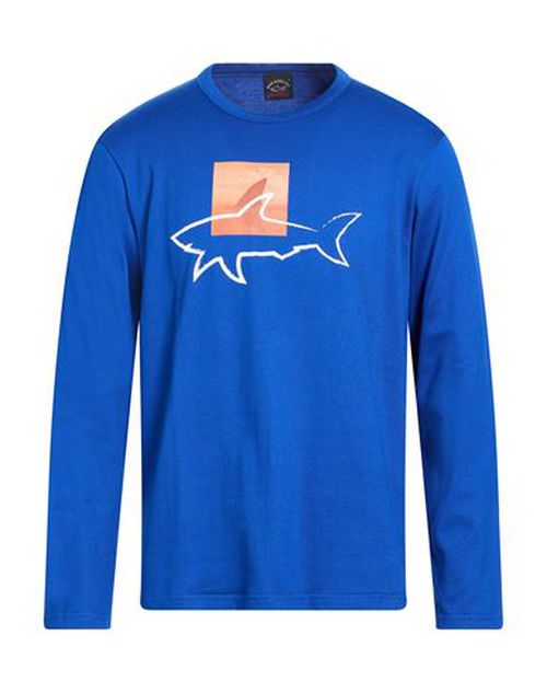 Man Sweatshirt Blue Size M Cotton
