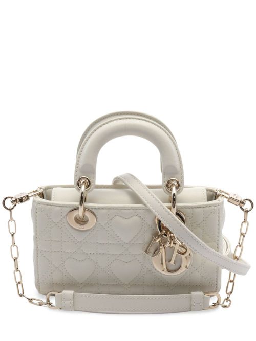 Christian Dior Pre-Owned 여성 2020s micro Lady D-Joy three-way handbag - White 883914