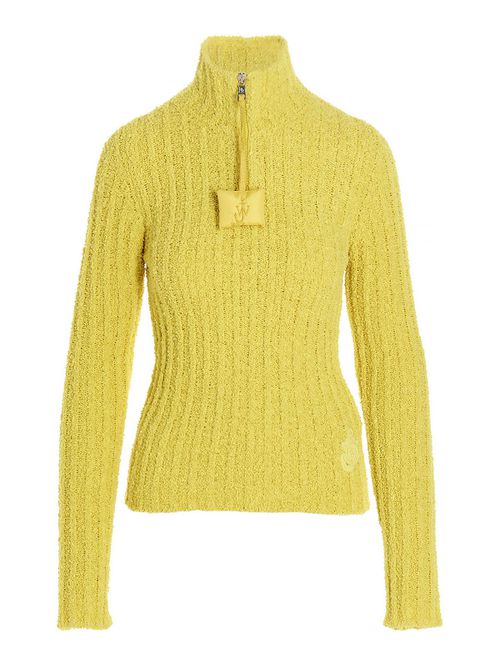 Ribbed cotton turtleneck