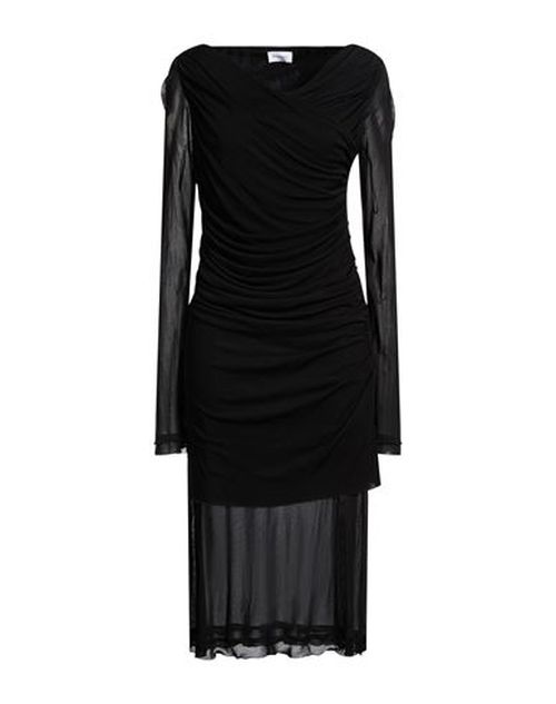 Woman Midi dress Black Size 6 Viscose