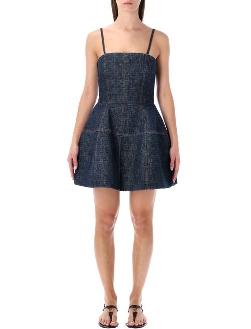 Quilted Mini Bustier Dress with Sculpted Balloon Skirt