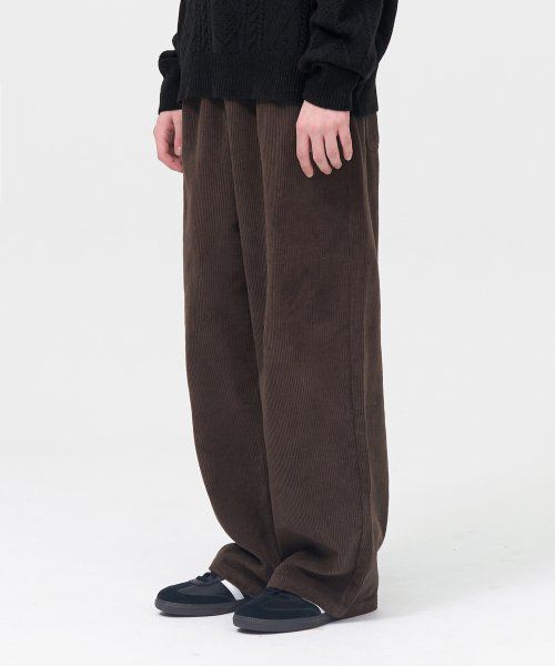 Corduroy Wide Banding Pants