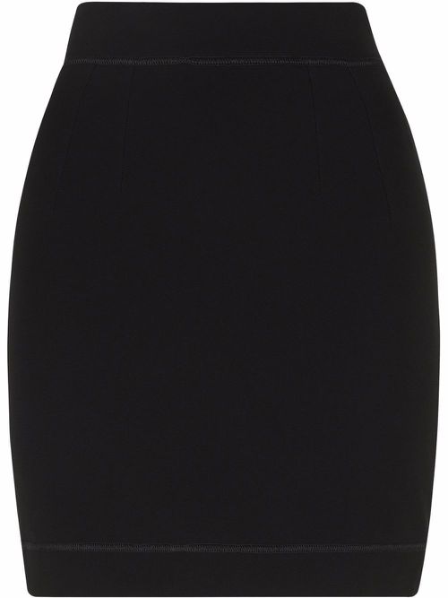 Fitted mini skirt - Black