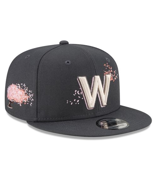 Big Boys Graphite Washington Nationals 2022 City Connect 9FIFTY Snapback Adjustable Hat - Graphite