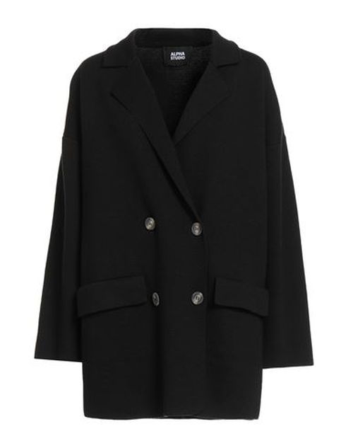 Woman Cardigan Black Size 8 Wool