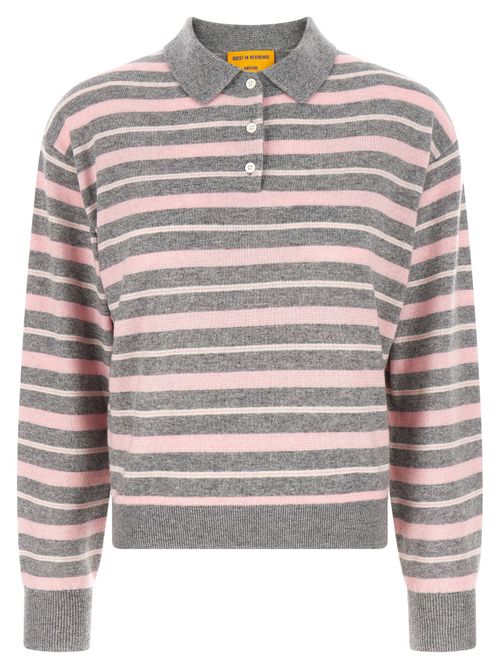 Clloegiate Stripe Polo Sweater