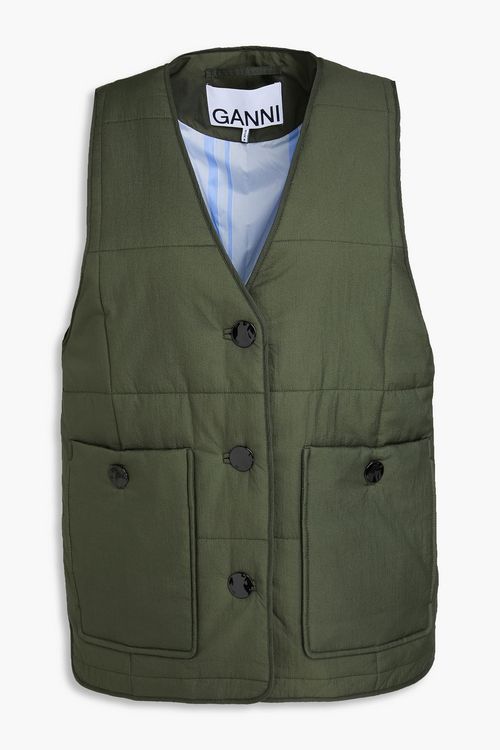 Quilted ripstop vest