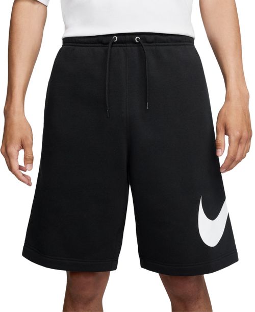 Club Men's Brushed Fleece Shorts - Black/black/white
