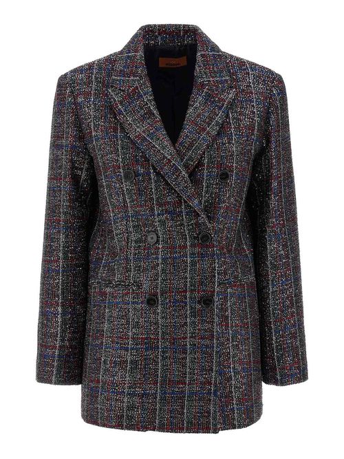 Sequin Tartan Blazer