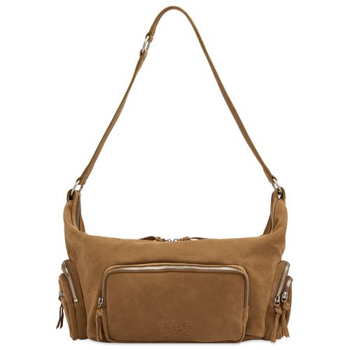 Women's City Hobo Ew Bag Cappuccino Suede