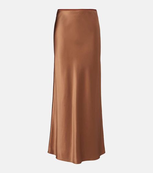 Isaak silk satin maxi skirt
