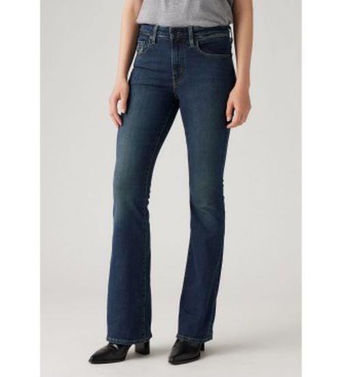 Levi's for woman. A3410-0014 Jeans 726 Hr Flare Dark Indigo - Worn In Navy (23/30), Blue, Casual, Cotton, Denim, Sustainable