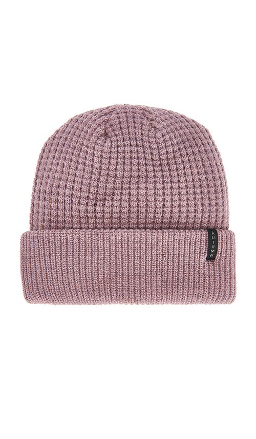 Autumn Headwear Thermal Knit Beanie in Pink
