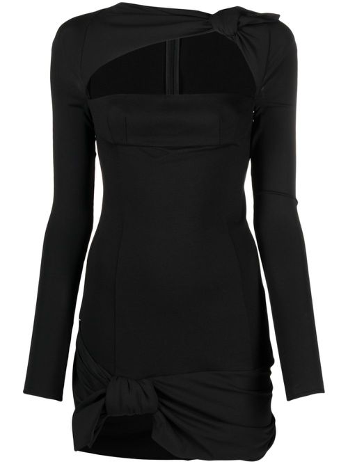 Donnie open-front minidress - Black