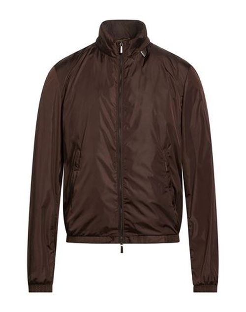 Man Jacket Dark brown Size 36 Polyamide