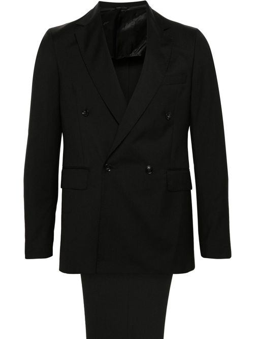 Ungaro double-breasted wool suit - Black