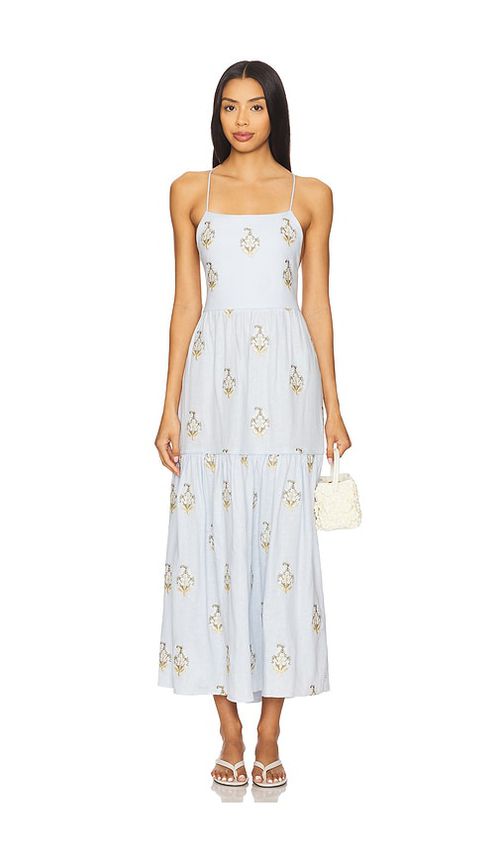 Rosewater House Sarv Maxi Dress in Baby Blue. M/L. Also in