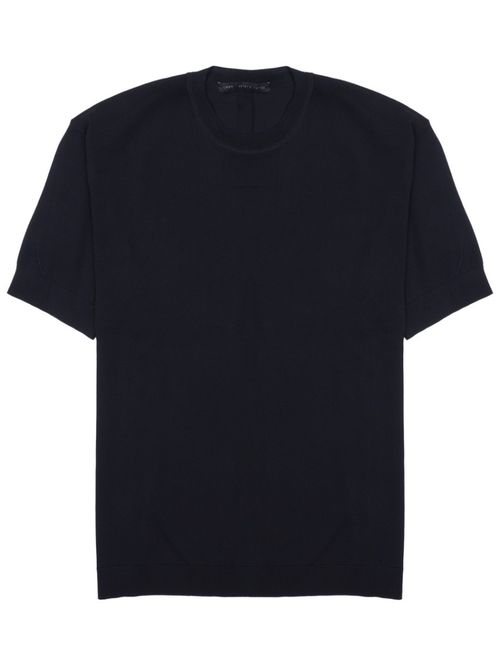 Dark Blue Solid T-Shirt