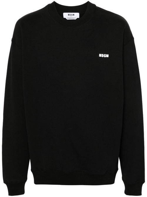 Logo-print sweatshirt - Black