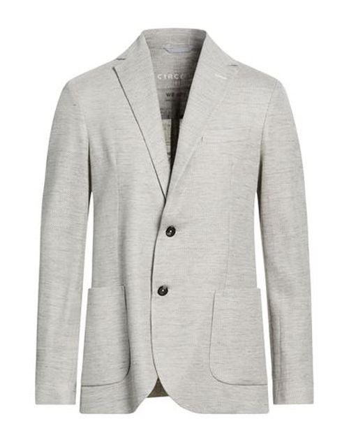 Man Blazer Light grey Size 38 Linen, Cotton