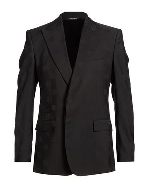 Man Blazer Black Size 38 Wool, Virgin Wool