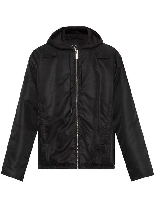 Zip-up hooded jacket - Black