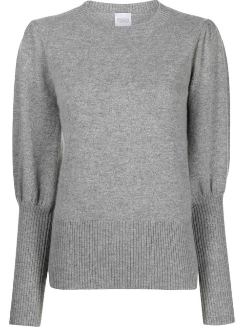 Puff-sleeve wool jumper - Grey
