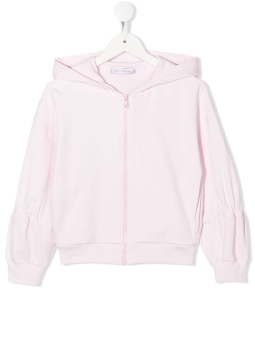 Logo patch hoodie - Pink
